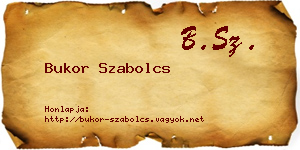 Bukor Szabolcs névjegykártya